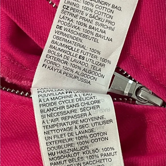 & Other Stories Belted Puff Sleeve Zip-Front Jumpsuit – Fuchsia Pink (Size 2) - Picture 9 of 9